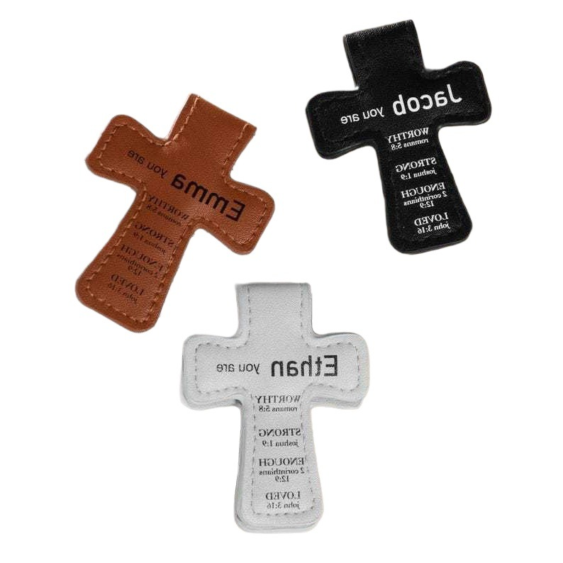 Bookmark Magnetic Clip - 6pcs PU Leather Cross Magnetic Bookmark
