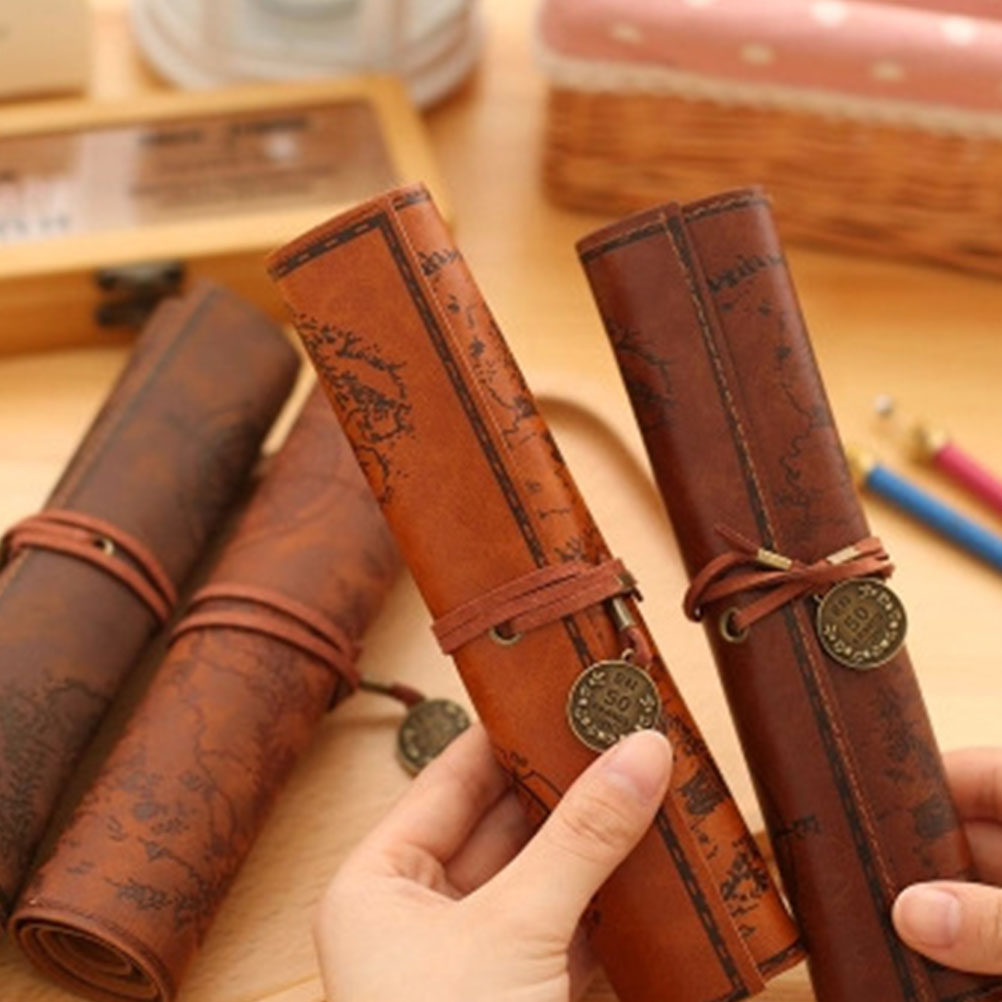 2Pcs Roll Up Pen Bag Vintage P - Pen Pouch Roll review and price