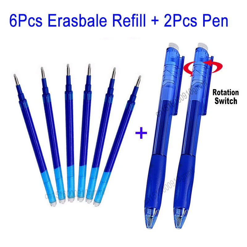 6+2Pcs/Set 0.7MM Erasable Gel  - Gel Ink Pen Set review and price