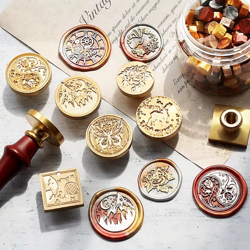 9 Wax Seals+1 Handle, Wax Seal - Wax Seal Stamp Kit review and price