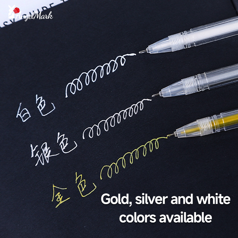 White Gold Silver Classic High - Gel Ink Pen Set review and price