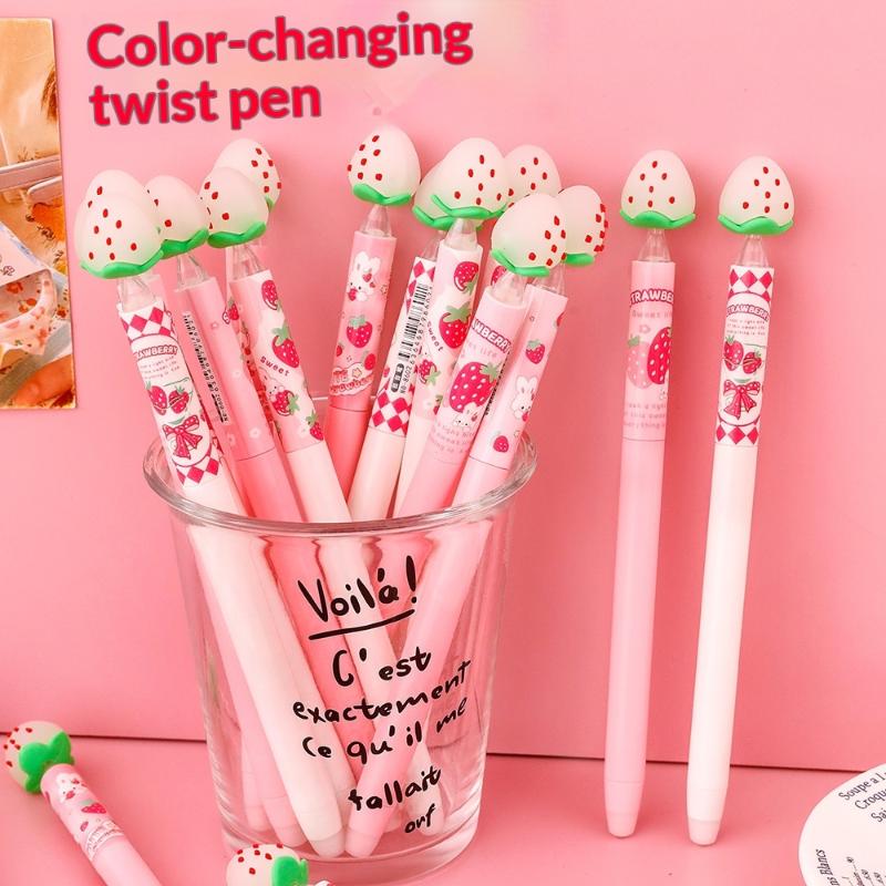 Strawberry Design Erasable Gel - Gel Ink Pen Set review and price