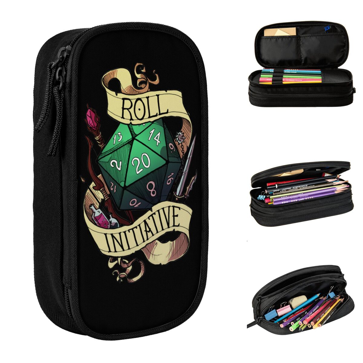 Roll Initiative Pencil Case Ne - Pen Pouch Roll review and price