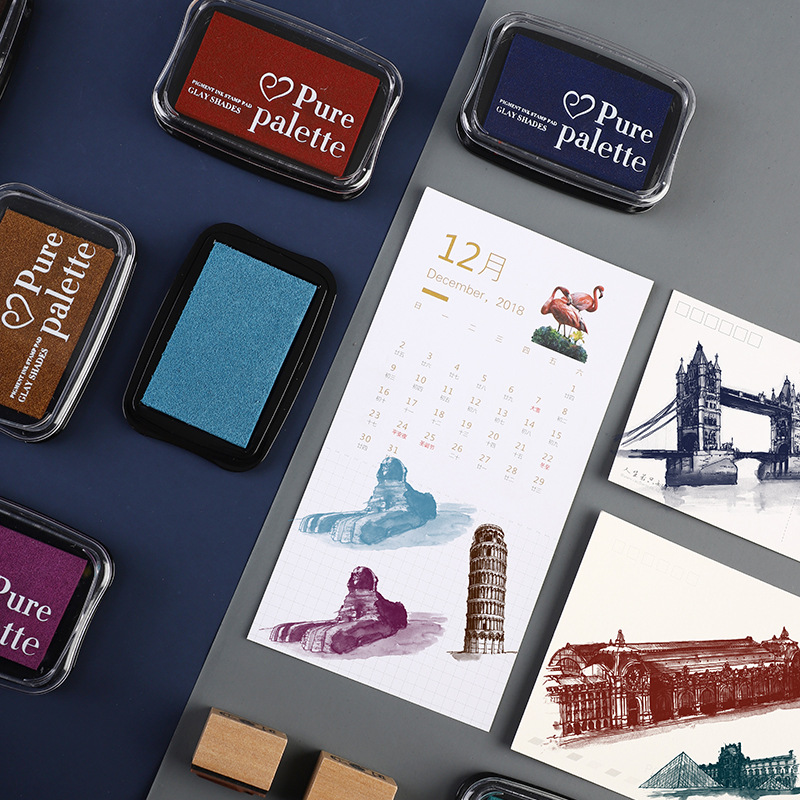 12 Colors Large Size Vintage I - Self Inking Stamp review and price