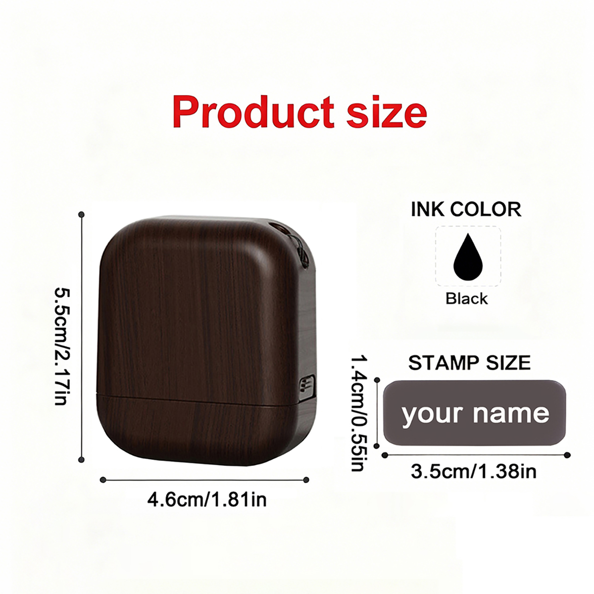 Personalized Plastic Wood Grai - Self Inking Stamp review and price