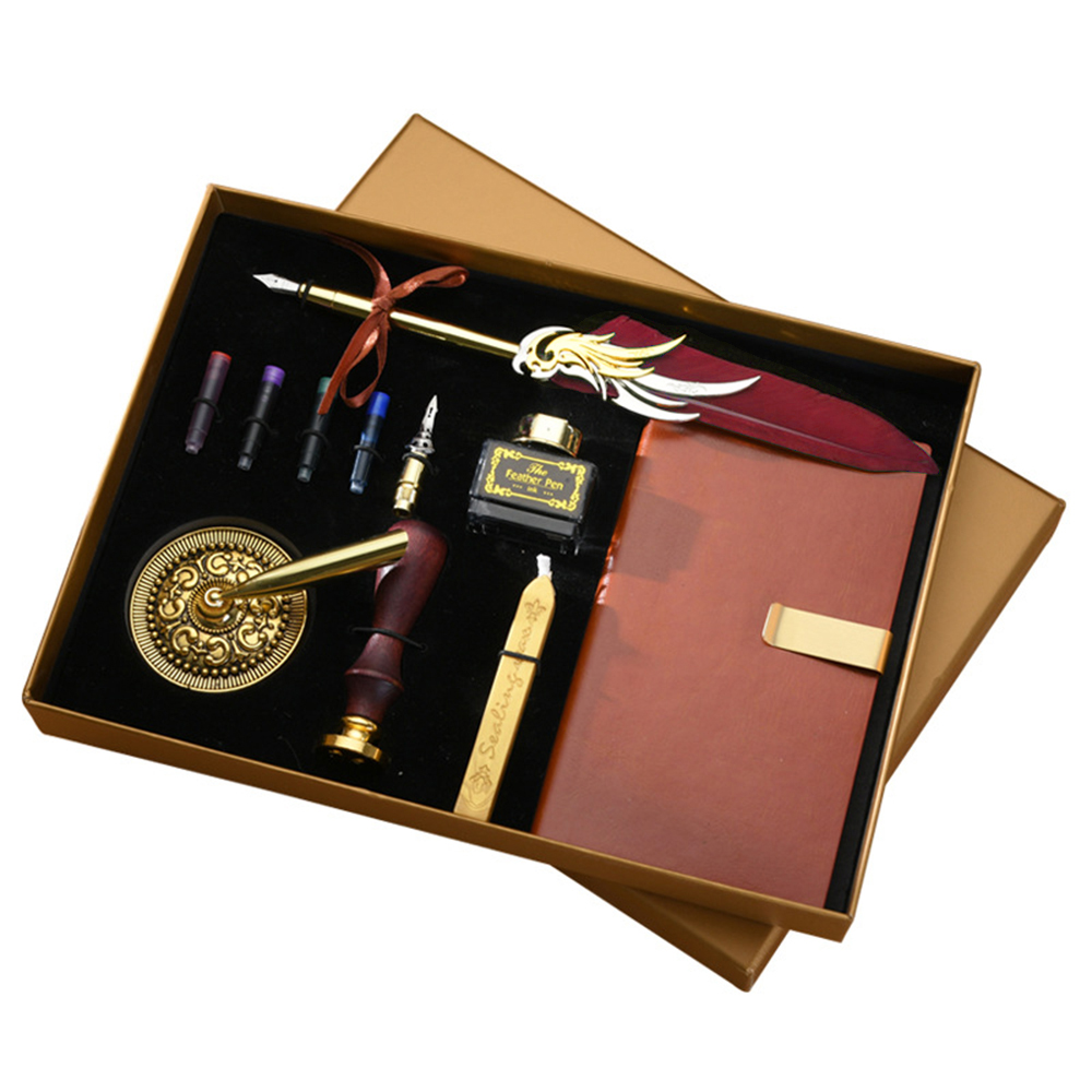 Quill Pen and Ink Set Retro Fe - Wax Seal Stamp Kit review and price