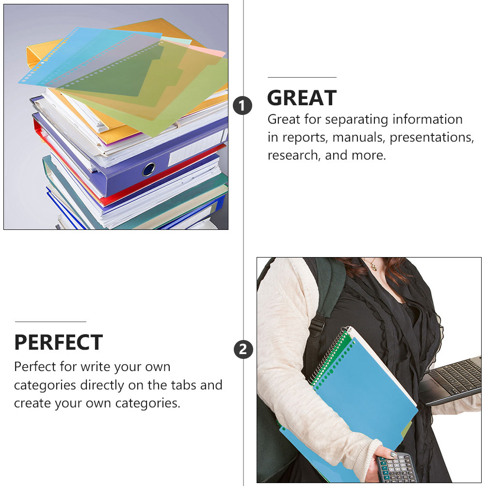 12Sets Color Index Dividers Pl - Index Tab Divider review and price