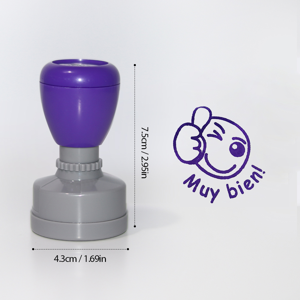 Color 3 pieces large Spanish e - Self Inking Stamp review and price