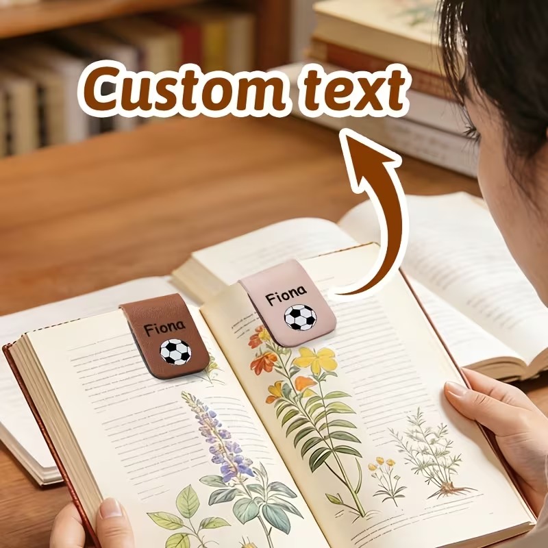 Custom Personalized Faux Leath - Bookmark Magnetic Clip review and price